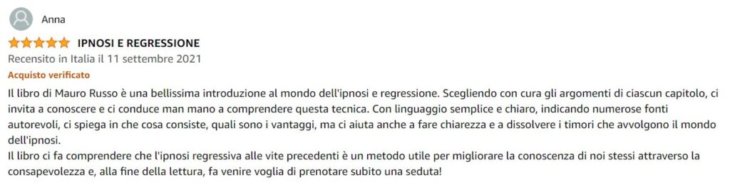 ipnosi e regressione recensione libro